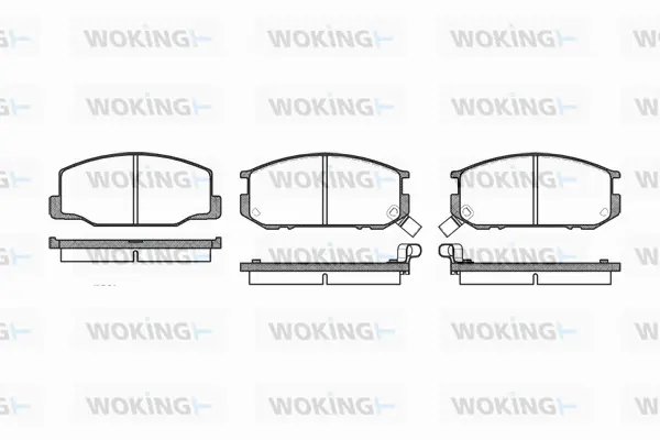 P0523.02 WOKING Комплект тормозных колодок, дисковый тормоз (фото 1)