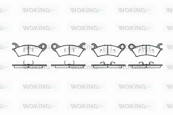 P0603.00 WOKING Комплект тормозных колодок, дисковый тормоз (фото 1)