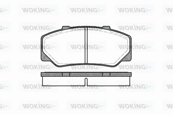 P0763.00 WOKING Комплект тормозных колодок, дисковый тормоз (фото 1)