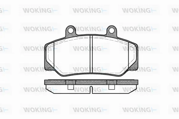 P0763.20 WOKING Комплект тормозных колодок, дисковый тормоз (фото 1)