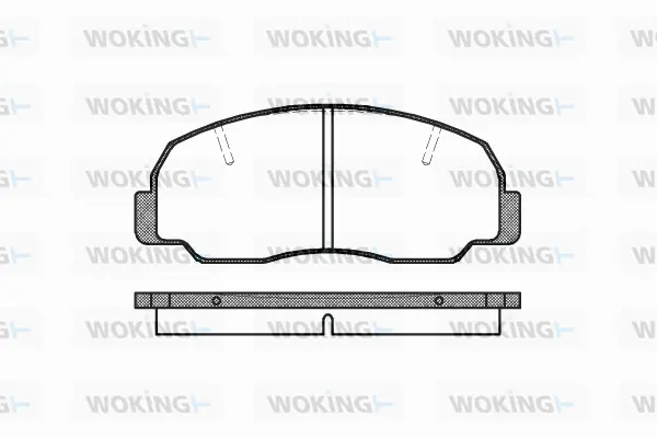 P0783.10 WOKING Комплект тормозных колодок, дисковый тормоз (фото 1)