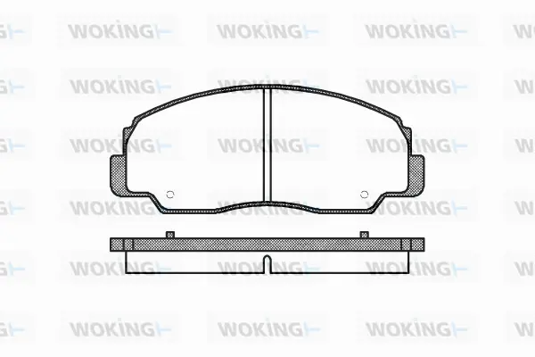 P0783.20 WOKING Комплект тормозных колодок, дисковый тормоз (фото 1)