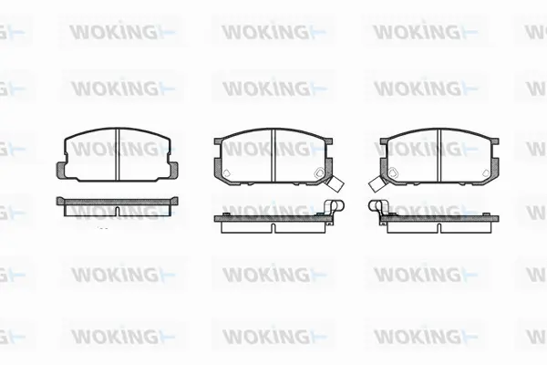 P0803.02 WOKING Комплект тормозных колодок, дисковый тормоз (фото 1)