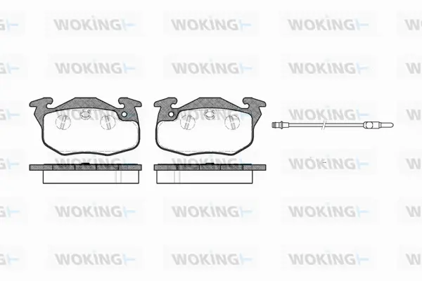 P0923.01 WOKING Комплект тормозных колодок, дисковый тормоз (фото 1)