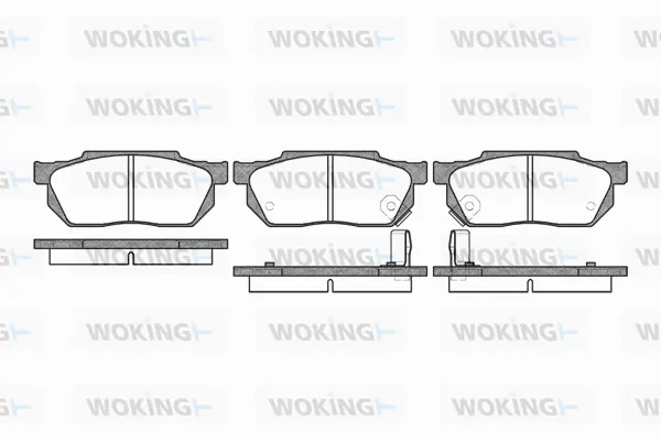 P0933.02 WOKING Комплект тормозных колодок, дисковый тормоз (фото 1)