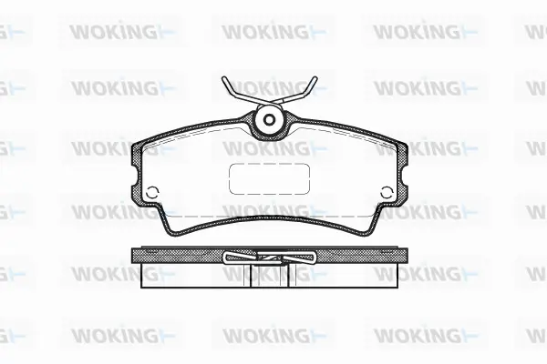P10043.00 WOKING Комплект тормозных колодок, дисковый тормоз (фото 1)