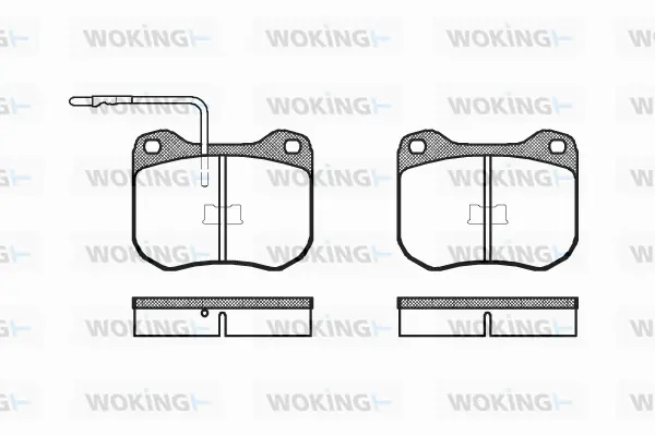 P1013.02 WOKING Комплект тормозных колодок, дисковый тормоз (фото 1)