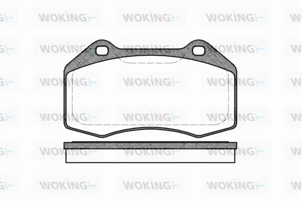 P10133.00 WOKING Комплект тормозных колодок, дисковый тормоз (фото 1)