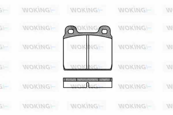 P1023.00 WOKING Комплект тормозных колодок, дисковый тормоз (фото 1)