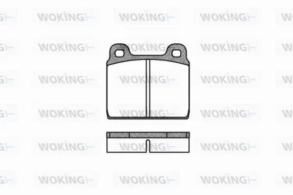 P1023.20 WOKING Комплект тормозных колодок, дисковый тормоз (фото 1)