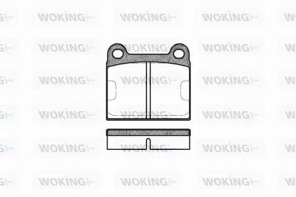 P1063.60 WOKING Комплект тормозных колодок, дисковый тормоз (фото 1)