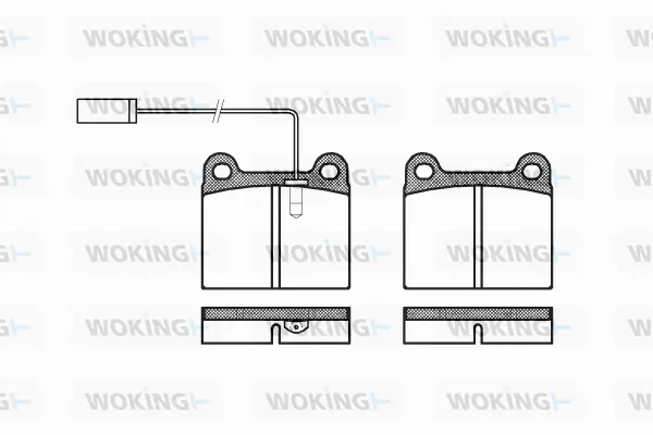 P1063.91 WOKING Комплект тормозных колодок, дисковый тормоз (фото 1)