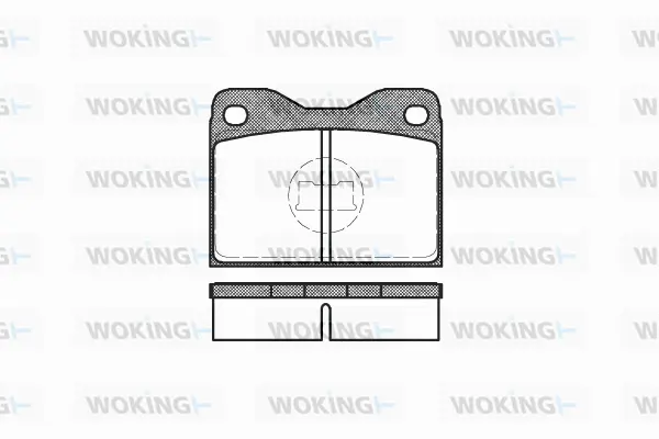 P1083.30 WOKING Комплект тормозных колодок, дисковый тормоз (фото 1)