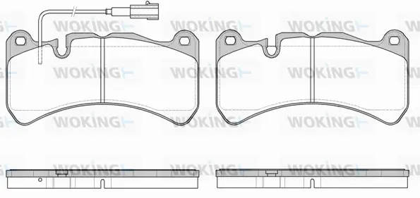 P10923.11 WOKING Комплект тормозных колодок, дисковый тормоз (фото 1)