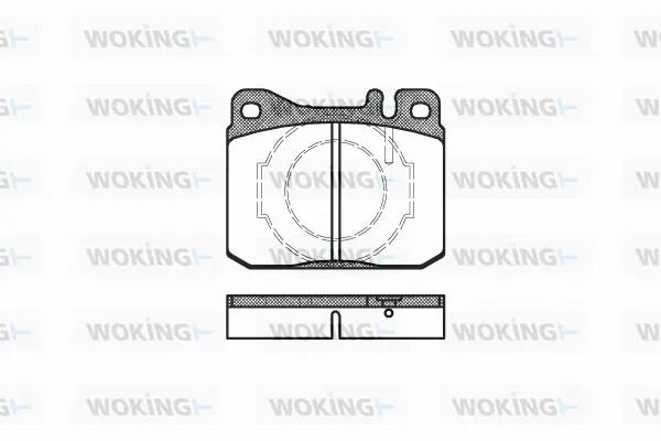 P1103.40 WOKING Комплект тормозных колодок, дисковый тормоз (фото 1)