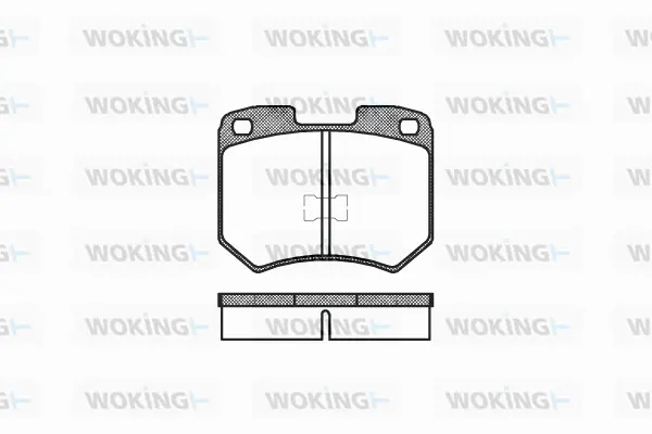 P1193.00 WOKING Комплект тормозных колодок, дисковый тормоз (фото 1)