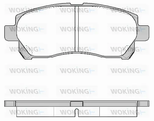 P12083.00 WOKING Комплект тормозных колодок, дисковый тормоз (фото 1)