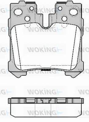 P12213.20 WOKING Комплект тормозных колодок, дисковый тормоз (фото 1)