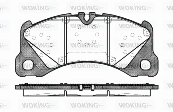 P12453.40 WOKING Комплект тормозных колодок, дисковый тормоз (фото 1)