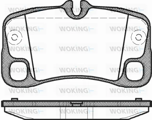 P12693.00 WOKING Комплект тормозных колодок, дисковый тормоз (фото 1)