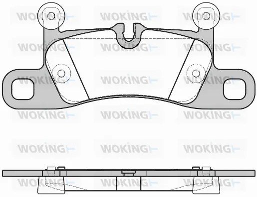 P12793.40 WOKING Комплект тормозных колодок, дисковый тормоз (фото 1)