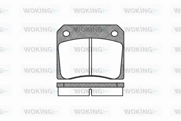 P1363.00 WOKING Комплект тормозных колодок, дисковый тормоз (фото 1)