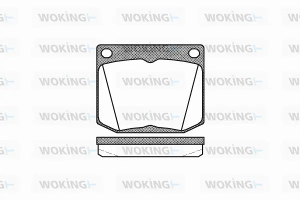 P1383.30 WOKING Комплект тормозных колодок, дисковый тормоз (фото 1)