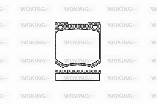 P1403.00 WOKING Комплект тормозных колодок, дисковый тормоз (фото 1)