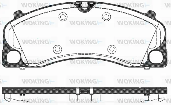 P14093.00 WOKING Комплект тормозных колодок, дисковый тормоз (фото 1)