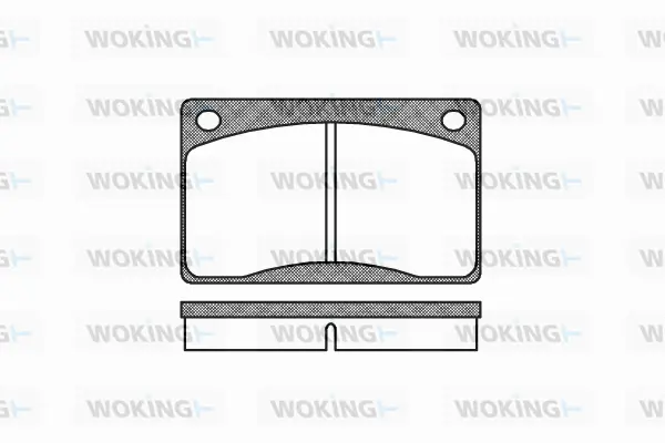 P1423.30 WOKING Комплект тормозных колодок, дисковый тормоз (фото 1)