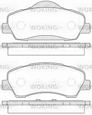 P14303.00 WOKING Комплект тормозных колодок, дисковый тормоз (фото 1)