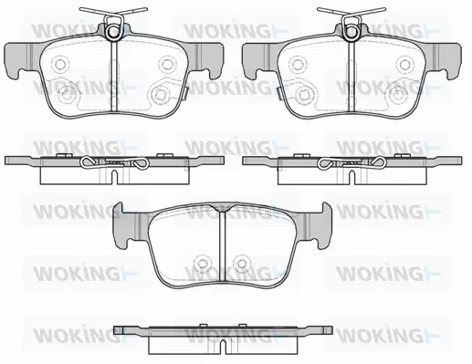 P14513.32 WOKING Комплект тормозных колодок, дисковый тормоз (фото 1)