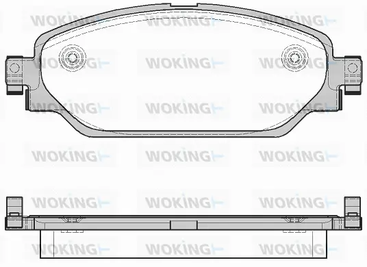P14793.08 WOKING Комплект тормозных колодок, дисковый тормоз (фото 1)
