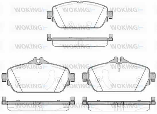 P14923.08 WOKING Комплект тормозных колодок, дисковый тормоз (фото 1)