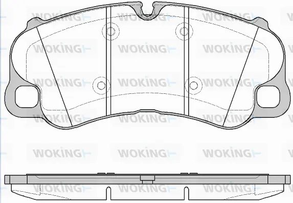 P14953.10 WOKING Комплект тормозных колодок, дисковый тормоз (фото 1)