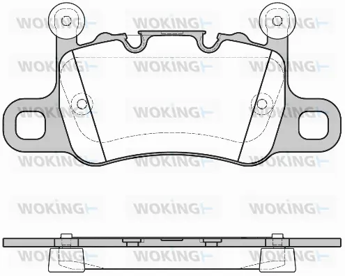 P14983.10 WOKING Комплект тормозных колодок, дисковый тормоз (фото 1)