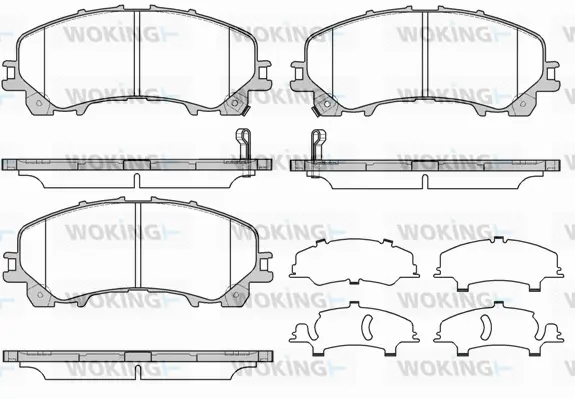 P15073.12 WOKING Комплект тормозных колодок, дисковый тормоз (фото 1)