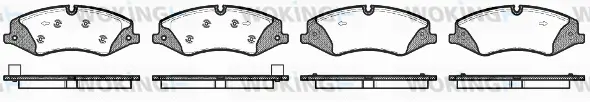 P15093.10 WOKING Комплект тормозных колодок, дисковый тормоз (фото 1)