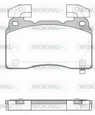 P15383.24 WOKING Комплект тормозных колодок, дисковый тормоз (фото 1)