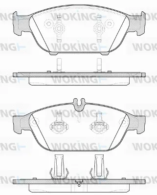 P15413.10 WOKING Комплект тормозных колодок, дисковый тормоз (фото 1)