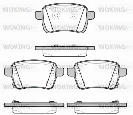 P15503.22 WOKING Комплект тормозных колодок, дисковый тормоз (фото 1)