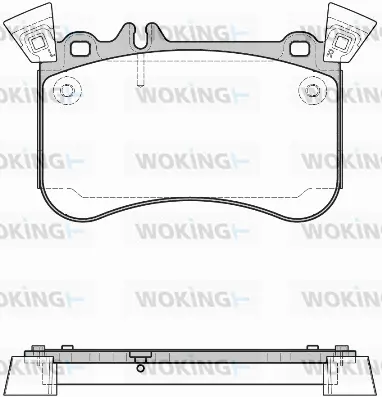 P15653.10 WOKING Комплект тормозных колодок, дисковый тормоз (фото 1)