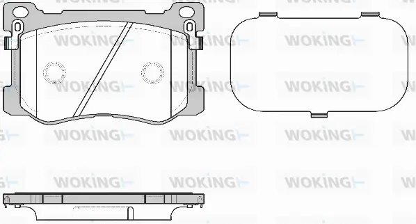 P15753.12 WOKING Комплект тормозных колодок, дисковый тормоз (фото 1)