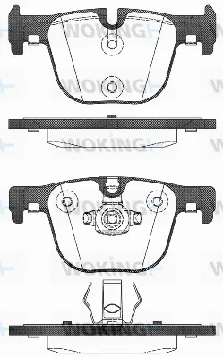 P15933.00 WOKING Комплект тормозных колодок, дисковый тормоз (фото 1)