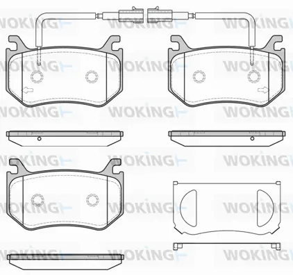 P16153.02 WOKING Комплект тормозных колодок, дисковый тормоз (фото 1)