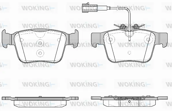 P16223.02 WOKING Комплект тормозных колодок, дисковый тормоз (фото 1)