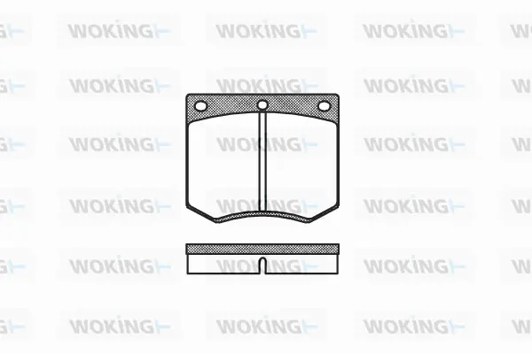 P1633.00 WOKING Комплект тормозных колодок, дисковый тормоз (фото 1)