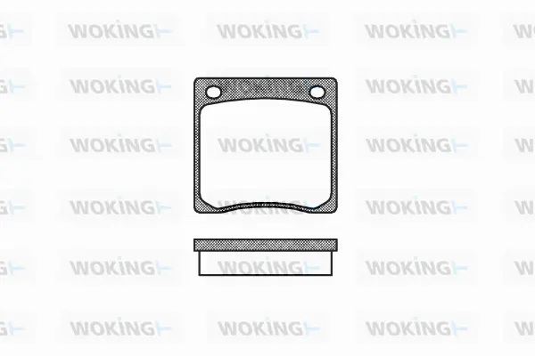 P1673.00 WOKING Комплект тормозных колодок, дисковый тормоз (фото 1)