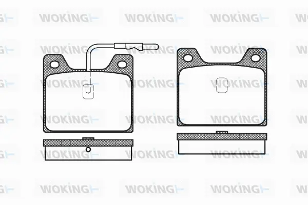 P1683.12 WOKING Комплект тормозных колодок, дисковый тормоз (фото 1)