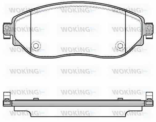 P17173.08 WOKING Комплект тормозных колодок, дисковый тормоз (фото 1)